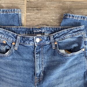 Women's Straight Leg Blue Jeans - ON•34TH